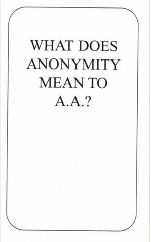 Anonymity Card