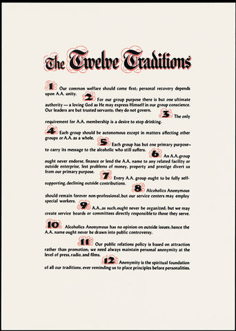 Twelve Traditions Parchment