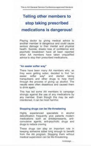 Medications Advice Flyer
